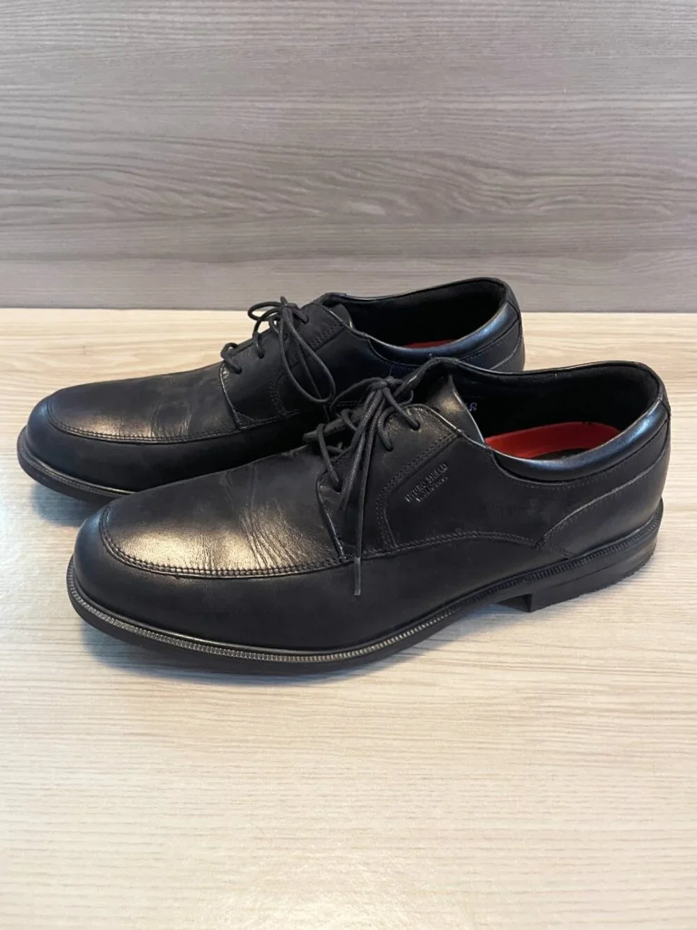 Rockport Hydro-Shield Waterproof Men's Black Leather Dress Shoes Size 11M TruTEC